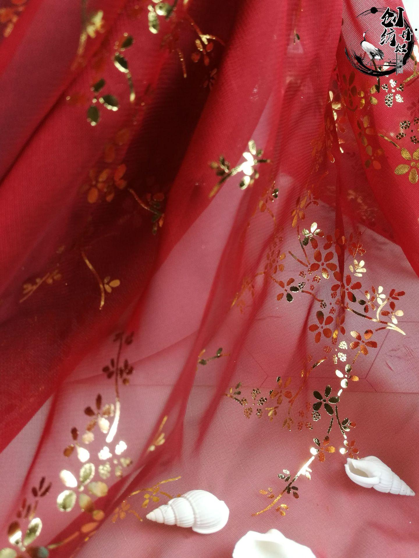 玛瑙红烫金梅花