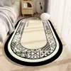 Tapete de Cabeceira Italiano, Luxo Acessível e Plush Retrô de Alta Qualidade, Tapete de Chão Macio Imitando Caxemira para Quarto Principal, Fácil de Cuidar