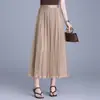 Falda Larga Morada Acampanada, Falda Holgada de Corte A, Adelgazante, Moderna, Versátil Falda de Lentejuelas