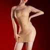 Falda sexy ajustada transparente brillante al aceite talla extra sin tirantes que se ajusta a la cadera ambiente sensual y ardiente lencería con atractivo sexual para mujer que no necesita quitarse