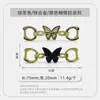 Accesorios de Ropa DIY Hebilla de Cuero de Mariposa Pequeña con Pedrería Hebilla de Decoración para Boina Hebilla de Decoración para Cinturón de Pedrería Sombrero Flor para Zapato