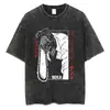 Camiseta Y2Kt Manga Curta Gola Redonda Lavável Anime Chainsaw Ropah ombre Roupa Masculina Camiseta Novo Estilo Camiseta Masculina