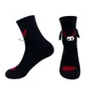 2025 dopamina mujeres se darán la mano calcetines alto valor de color calcetines personalidad femenina magnético darse la mano calcetines rojos amantes cien