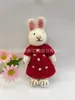 Muñeca Colgante de Fieltro de Lana Hecha a Mano Nepalí Linda Oveja Conejo Llavero Cadena de Bolso Decoración de Bolso Producto Terminado