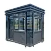 Cabine de Segurança de Estrutura de Aço para Exterior Cabine de Vigia de Área Cênica Cabine de Serviço Móvel para Canteiro de Obras Cabine de Pintura com Tinta de Pedra Real Personalização de Cabine de Segurança