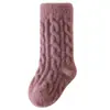 Calcetines para Bebé Seleccionados Cuidadosamente para Otoño e Invierno, Calcetines de Terciopelo Australiano Cálidos de Media Pantorrilla para Niños, Calcetines Suaves para Bebé que No Sueltan Pelusa