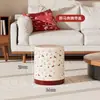 Papelera festiva muy atractiva para uso doméstico, modelo nuevo para sala de estar y dormitorio, con tapa y mecanismo de pedal, apta para baño y cocina, papelera de gran capacidad