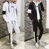 Otoño 2019 Nuevo Conjunto de Dos Piezas Estilo Japonés Estilo Coreano Suéter para Hombre Chaqueta Deportiva con Capucha Moda