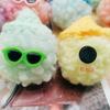 Atacado de fábrica 5cm olhos de colar chapéu de palha de lã cor fofa bolsa de veludo Teddy acessórios pendurados acessórios de vestuário