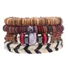Explosiones Transfronterizas Joyería Pulsera Artística Retro Simple Tejida a Mano diy4 Set Pulsera Estilo Bohemio
