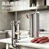 Venta Directa de Fábrica Máquina Manual Vertical para Rellenar Salchichas Fabricante de Salchichas de Acero Inoxidable Fabricante de Salchichas Caseras Dispositivo Rellenador de Salchichas para Uso Doméstico