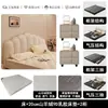 Estilo Crema Concha Cuero Genuino Luz de Cama Lujo Moderno Minimalista Cama Doble de 1.8m Dormitorio Principal Gama Alta Grande Suave Tapizado Cama de Boda