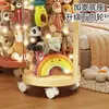 Contenedor de almacenamiento para muñecas de casa con cremallera, tamaño ampliado para peluches y muñecas de niños, contenedor de almacenamiento de gran capacidad