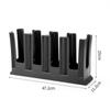 Soporte para tazas de inyección de cuatro compartimentos inclinado directo de fábrica, soporte para tazas de café de papel desechable, estante de almacenamiento de vasos de papel para bar