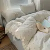26 modelos nuevos de juegos de ropa de cama de cuatro piezas para habitaciones individuales de dormitorios de estudiantes, sábanas y fundas de edredón de dibujos animados lindos, juego de tres piezas