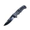 Mini navaja de bolsillo autodefensa mango todo negro cuchillo para exteriores de porte cuchillo para fruta de bolsillo herramienta express de liberación de bolsillo