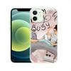 Adequado para capa de celular iPhone 15 comércio exterior pele preta café arte de rua moda menina pintada à mão capa de celular