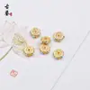 Cobre Dorado Antiguo Cuentas Espaciadoras Pequeñas Estilo Nepales Xizang Cuentas Espaciadoras Cuentas Sueltas Alta Retención de Color DIY Pulsera de Múltiples Piedras Preciosas Accesorios de Joyería