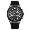 Recompensa en stock al por mayor reloj para hombre multifuncional tres ojos calendario para hombre luminoso cronógrafo transfronterizo en vivo reloj impermeable