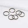 Metal Ferro Anel Duplo Chaveiro Fivela DIY Acessórios de Joia Anel Aberto Anel de Conexão Chave Anel Duplo