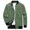 Chaqueta de Moda para Hombre Primavera y Otoño Casual Cardigan Delgado Personas de Mediana Edad y Jóvenes Cremallera Cuello Vertical Bordada Talla Grande Chaqueta