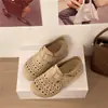 Zapatos Casuales Transpirables con Hebilla de Cuero Vintage para Mujer 2026 Nuevo Estilo de Verano Sin Cordones Puntera Cerrada Zuecos Estilo Birkenstock