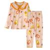 Pijama delgado de manga larga para niña primavera y otoño cuello de muñeca Princesa ropa infantil lindo caricatura traje de ropa para el hogar para niña