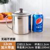 Taza de acero inoxidable engrosada con tapa, portátil, para estudiantes, para adultos, para el hogar, de té, para niños de jardín de infantes