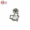Stud Corazón de Espina de Aleación de Titanio F136 con Zirconia 5A Cabezal de Repuesto Stud para Labio Stud para Cartílago Auricular Joyería para Perforación