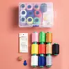 Kit de costura para uso doméstico, kit de costura de alta calidad set 203, set de hilos gruesos, hilo para coser, hilo para mezclilla, caja de costura