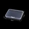 Caja de embalaje de plástico transfronteriza de 1.5 cm, caja cuadrada de plástico PP para piezas de joyería, caja plana de Amazon, caja de almacenamiento rectangular transparente