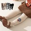Leggings para niñas 2023 otoño e invierno, pantimedias gruesas con forro polar para niños, pantalones cálidos de algodón para bebés y niñas