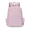 Mochila lisa de cor sólida com textura simples modelo 2026 para mulheres, mochila estilo coreano para estudante do ensino fundamental, mochila de estudante para o ensino médio e faculdade para homens