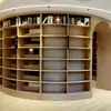 Estantería de Biblioteca de Piso de Múltiples Niveles, Gabinete Simple y Práctico para Almacenamiento de Libros, Gabinete Modular de Rejilla para Sala de Lectura Escolar