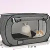 Suministro de fábrica venta caliente jaula para mascotas transfronteriza perrera valla plegable tienda de campaña para exteriores sala de parto para gatos venta caliente tesoro de tienda de pueblo