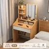 Penteadeira casa quarto simples moderno com espelho penteadeira pequeno apartamento simples multifuncional armazenamento penteadeira