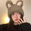 Bonito Sombrero de Punto Peludo con Orejas de Conejo, Sombrero Esponjoso, Nuevo Sombrero Cálido de Lana para Otoño e Invierno 2026, Gorro para Proteger las Orejas