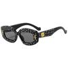 Óculos de Sol Hip-Hop de Rua Estrelados com Pedras de Diamante, Estilo Novo Europeu e Americano Transfronteiriço Personalizados, um Item Essencial para Looks Modernos