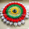 Guirlanda Brilhante, Guirlanda de Papel Brilhante Coração, Prato Duplo Florido Voador 2m, Guirlanda Brilhante de Camada Dupla, Fabricante Atacadista de Suprimentos Funerários