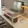 Soporte para monitor de computadora, soporte de enfriamiento para laptop, base para pantalla de escritorio, organizador de escritorio