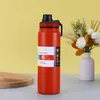 Garrafa Espacial Simples e Estilosa de Venda Quente Transfronteiriça, Copo Térmico de Aço Inoxidável 304, Garrafa de Água Esportiva de Grande Capacidade para Exterior a Vácuo