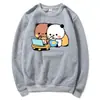 Sudadera Linda de Bubu y Dudu Sudadera con Capucha Gráfica de Panda de Dibujos Animados Bubu y Dudu para Mujer/Hombre Top Cárdigan