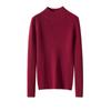 Tricô de Caxemira de Gola Alta para Mulheres no Outono e Inverno, Tricô de Caxemira Slim Fit, Tricô para Uso Interno e Externo, Blusa Básica