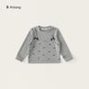 Roupa Infantil Youbao Blusa Falsa Duas Peças para Meninas 2026 Nova Coleção Primavera e Outono Camiseta Infantil Menininha Laço Camiseta Básica