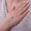 Pulseira de Corrente Transfronteiriça Europeia e Americana Pulseira Simples de Pérola Branca Combinação Multicamadas Corrente de Dedo Pulseira de Dedo de Liga para Mulheres