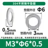 Arandela Plana Redonda de Acero Inoxidable 304 Lámina Metálica de Hierro Hoja de Acero Arandela para Tornillo Arandela Plana Redonda M2/M3/M4/M5