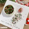 Caixa com Conjunto de Decorações para Unhas com Lantejoulas de Flocos de Neve de Inverno, Estrela de Cinco Pontas, Estrela de Quatro Pontas, Exquisite Decorações Coloridas Mistas para Unhas Atacado