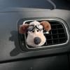 Piloto perro decoración salida de aire coche decoración aromaterapia coche lindo suministros interiores coche con aire acondicionado soporte generación