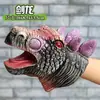 Venda Direta da Fábrica Luvas de Fantoche de Mão Dinossauro Borracha Macia Triceratops Tiranossauro Rex Modelo de Animal de Simulação Infantil Brinquedo de Menino