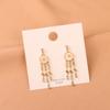 Nuevos Aretes de Aguja de Plata S925 Estilo Corte Francés Borla Larga Súper Hada Adelgazantes Aretes de Diamantes Aretes para Mujer 513